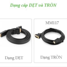 Cáp HDMI sang VGA UGREEN MM117 dài 1.5m