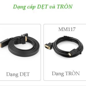 Cáp chuyển HDMI to VGA UGREEN 30449 dài 1.5m