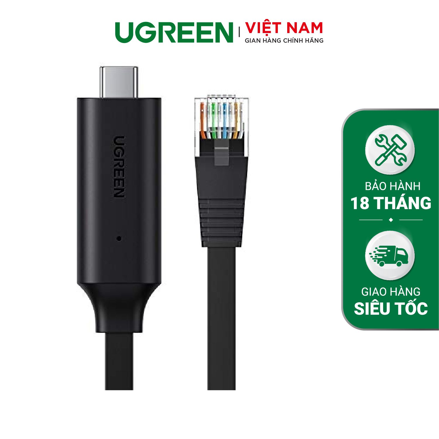 Cáp lập trình console Type C sang RJ45 UGREEN 80186 - Chipset FTDI cho tín hiệu truyền ổn định, khả năng tương thích rộng – Ugreen Việt Nam