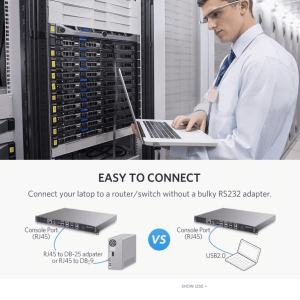 Cáp lập trình Console Type C Ugreen 80186 Chipset FTDI 5 Cáp lập trình Console Type C Ugreen 80186 Chipset FTDI