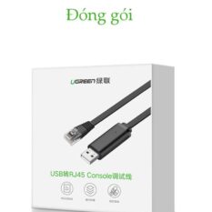 Cáp Console UGREEN CM204 Chuyển USB 2.0 sang RJ45 FTDI (chuẩn 8 pin)