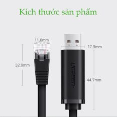 Cáp Console UGREEN CM204 Chuyển USB 2.0 sang RJ45 FTDI (chuẩn 8 pin)