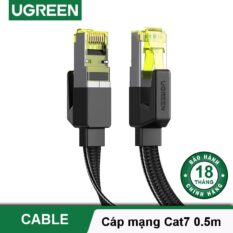 Cáp mạng Cat7 dây bện dạng dẹt tốc độ cao 10Gbps UGREEN NW189