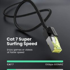 Cáp mạng Cat7 UGREEN NW150 10Gbps, lõi đồng