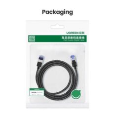 Cáp mạng Cat8 UGREEN NW153 - Hỗ trợ chuẩn BASE-T 40Gbps - Đầu đúc sẵn, vỏ bện nylon