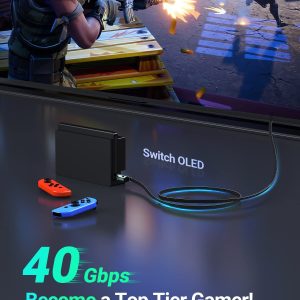 Cáp mạng Cat8 Ugreen NW190 40Gbps 2000mhz dây dẹt Nylon Braided Màu Đen NW190 Hàng chính hãng - 1m