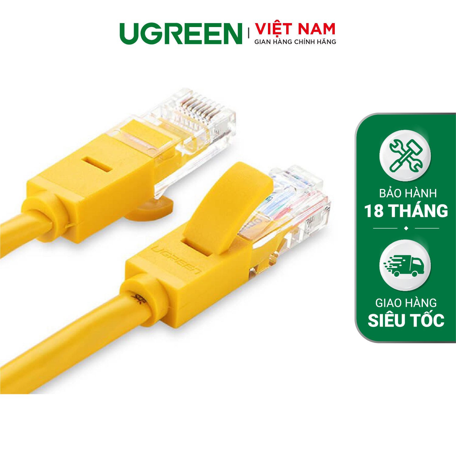 Cáp mạng UGREEN NW103 2 đầu đúc sẵn 2 đầu Cat 5 dài 1-10M – Ugreen Việt Nam