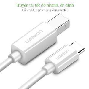 Cáp máy chuyển USB-C sang máy in Ugreen US241 12 Cáp máy chuyển USB-C sang máy in Ugreen US241