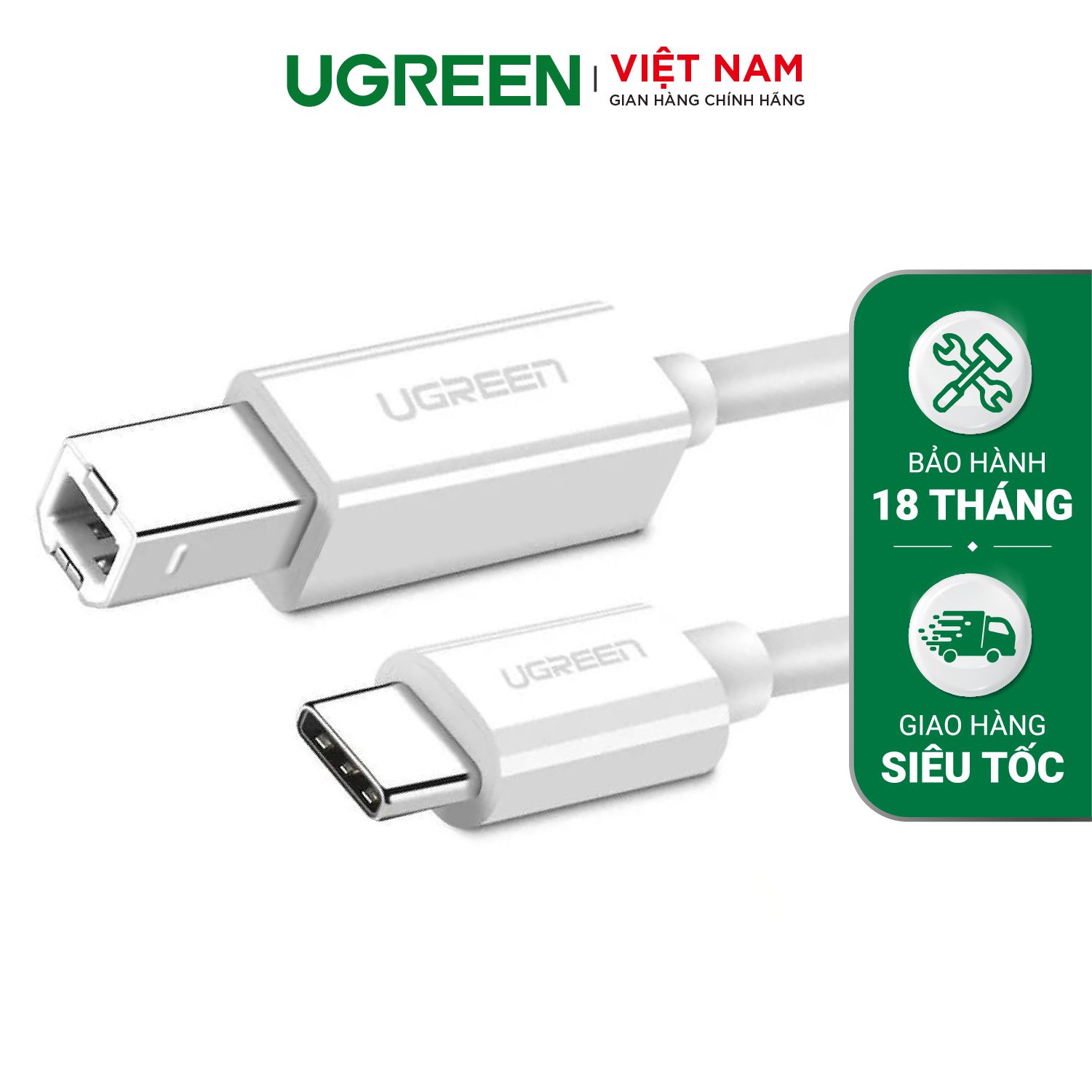 Cáp máy chuyển USB-C sang máy in Ugreen US241 – Ugreen Việt Nam