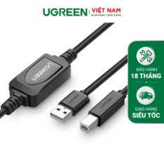 Cáp máy in Ugreen tích hợp IC khuyếch đại