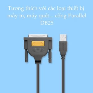 Cáp máy in UGREEN US167 Cổng USB 2.0 sang cổng BD25 Parallel (hỗ trợ đời máy in cũ) - Truyền tải dữ liệu nhanh và ổn định 10 Cáp máy in UGREEN US167 Cổng USB 2.0 sang cổng BD25 Parallel (hỗ trợ đời máy in cũ) - Truyền tải dữ liệu nhanh và ổn định