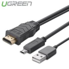 Cáp MHL Micro USB (11pin) sang HDMI dài 2M UGREEN MH102 - 20139 (màu đen).