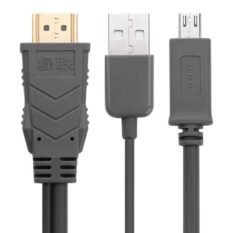 Cáp MHL Micro USB (11pin) sang HDMI dài 2M UGREEN MH102 - 20139 (màu đen).