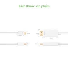 Cáp Mini DisplayPort (Thunderbolt) sang HDMI UGREEN MD101 Hỗ trợ độ phân giải 2k*4K@ dài 1.5m