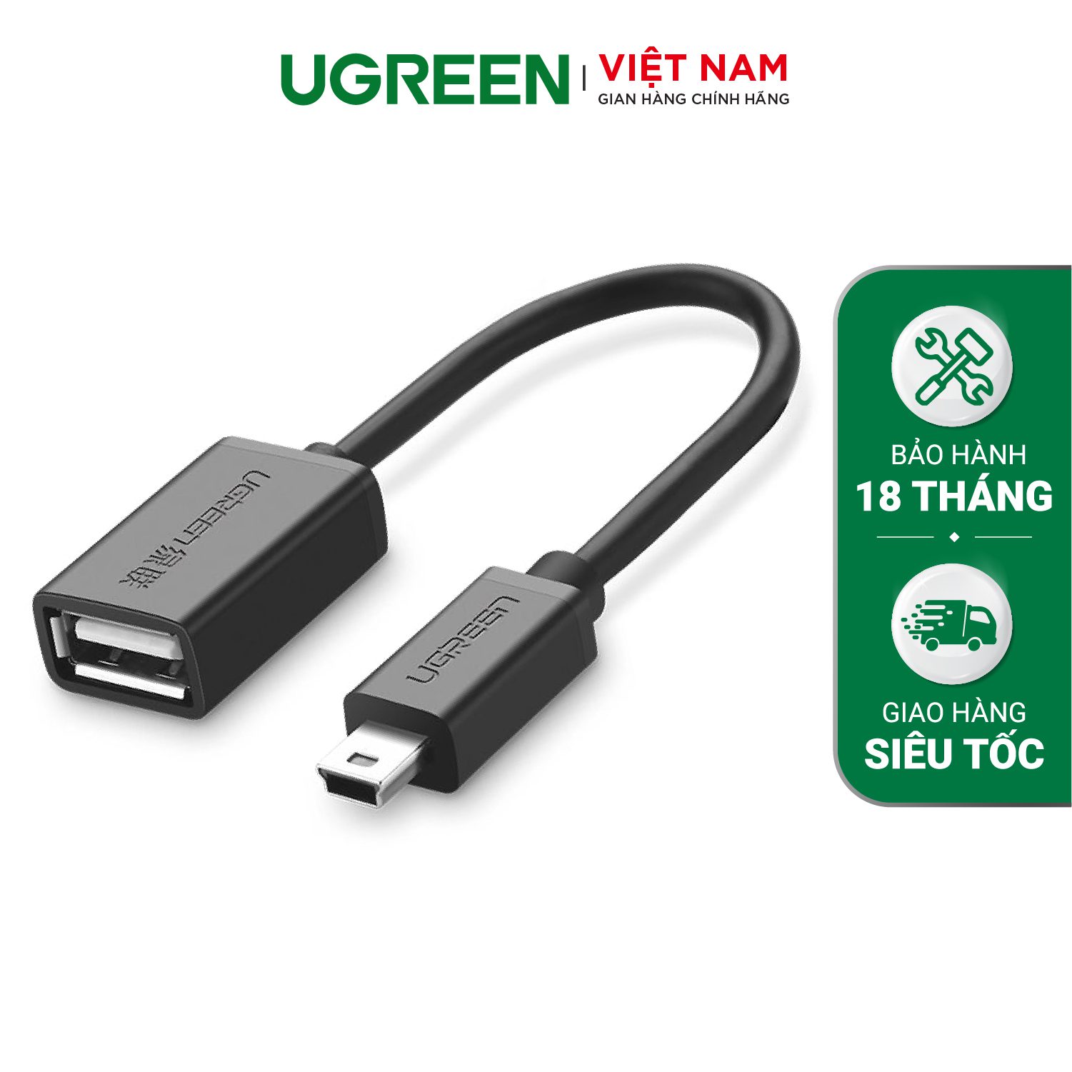 Cáp OTG Mini USB 2.0 UGREEN US249 - Lõi đồng nguyên chất, tốc độ truyền tải cao – Ugreen Việt Nam