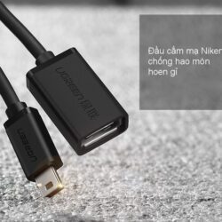 Cáp OTG Mini USB 2.0 UGREEN US249 - Lõi đồng nguyên chất, tốc độ truyền tải cao
