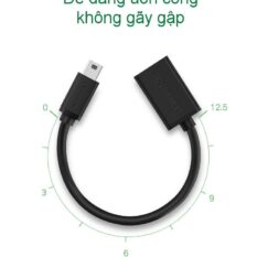 Cáp OTG Mini USB 2.0 UGREEN US249 - Lõi đồng nguyên chất, tốc độ truyền tải cao