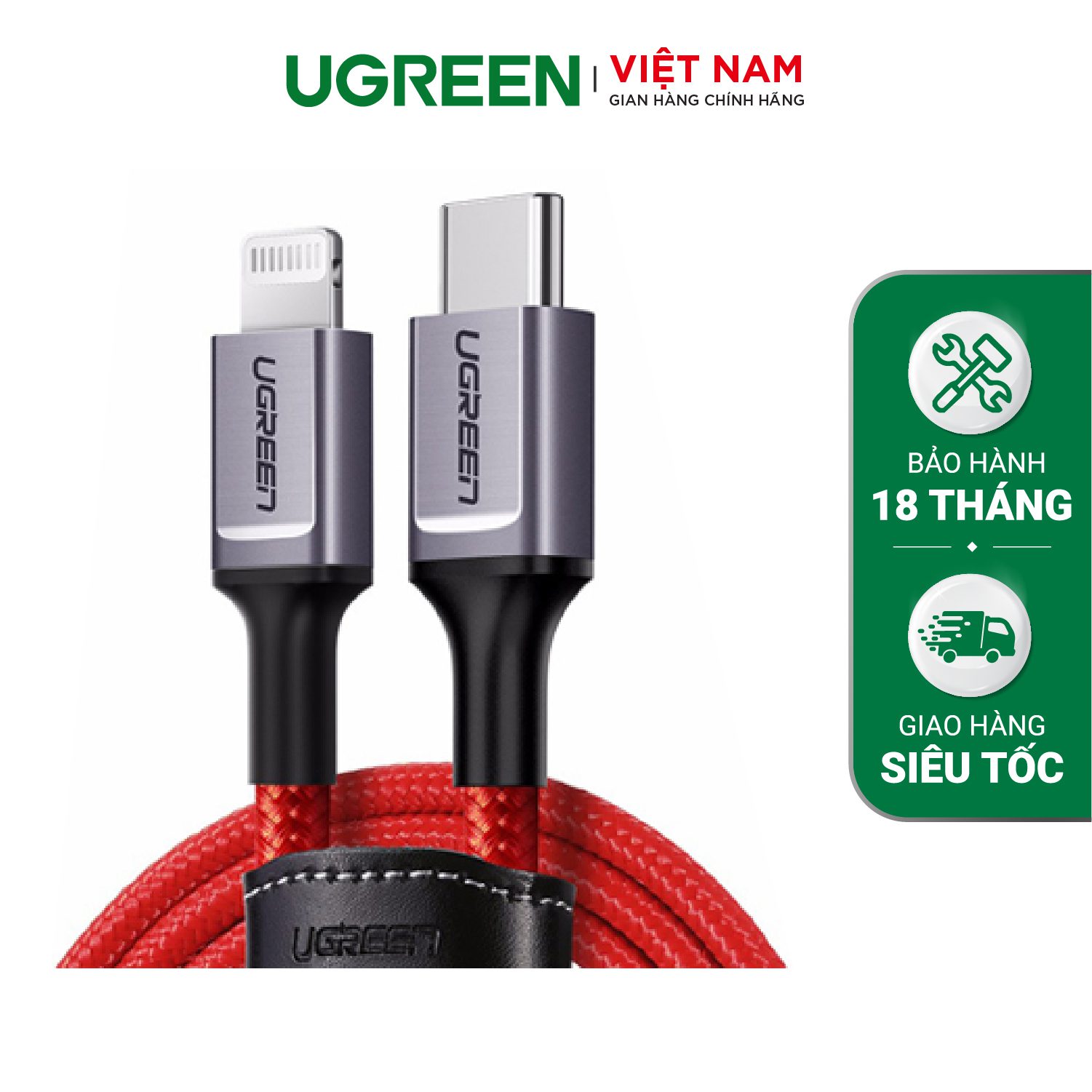 Cáp sạc iPhone UGREEN US293 Chuẩn Mfi, Truyền dữ liệu tốc độ 480Mbps – Ugreen Việt Nam