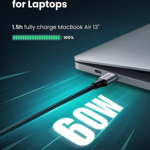 Cáp sạc nhanh Type C UGREEN US261 - Sạc nhanh PD 60W - Tốc độ truyền 480Mbps