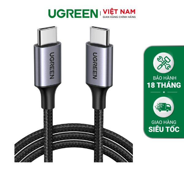 Cáp sạc nhanh Type C  UGREEN US261 - Sạc nhanh PD 60W - Tốc độ truyền 480Mbps dài từ 0.5-2m