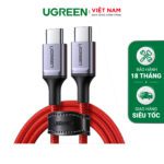 Cáp sạc nhanh Type C UGREEN US296 - Truyền dữ liệu tốc độ cao - Sạc nhanh PD60W,dòng tối đa 3A - Dây bện nylon chống rối