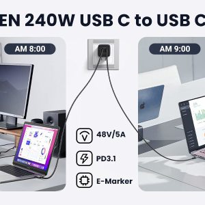 Cáp sạc nhanh Type C Ugreen US535