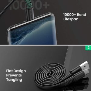 Cáp sạc và truyền dữ liệu USB sang Type-C 2.0 UGREEN US332 12 Cáp sạc và truyền dữ liệu USB sang Type-C 2.0 UGREEN US332