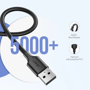 Cáp sạc nhanh Micro USB, sạc nhanh, truyền dữ liệu Ugreen US289