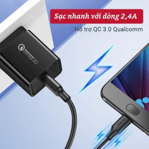 Cáp sạc nhanh Micro USB, sạc nhanh, truyền dữ liệu Ugreen US289