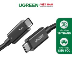 Cáp Thunderbolt 3 Gen 3 UGREEN US341 - Tốc độ truyền 40Gbps, sạc nhanh PD100W - Hỗ trợ xuất hình ảnh 5K@60Hz