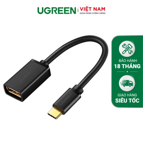 Cáp Type C hỗ trợ chức năng OTG UGREEN US154 dài 15cm