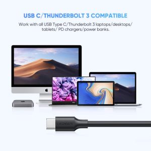 Cáp sạc nhanh Type C to Micro B UGREEN US312 | Truyền dữ liệu 5Gbps, 15W