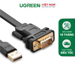Cáp USB 2.0 sang cáp COM RS232 dài 2m UGREEN CR107 20218
