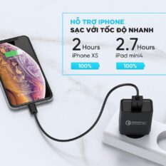 Củ sạc nhanh 18W UGREEN 20904 - Sạc nhanh chuẩn Quick Charge 3.0 công suất 18W - Chân cắm dẹt chuẩn US - Bảo hành 18 tháng