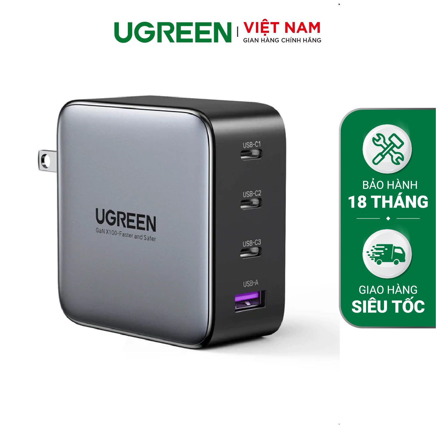 Củ sạc nhanh GaN UGREEN CD224 – Ugreen Việt Nam