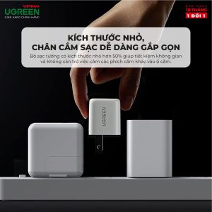 Củ sạc nhanh PD20W UGREEN CD249 Cổng sạc Type C 9 Củ sạc nhanh PD20W UGREEN CD249 Cổng sạc Type-C, chân cắm gập gọn - Khả năng tương thích rộng