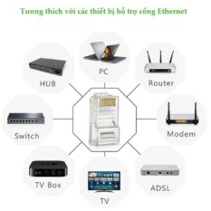 Đầu bấm mạng RJ45 cho dây CAT5e UGREEN NW110