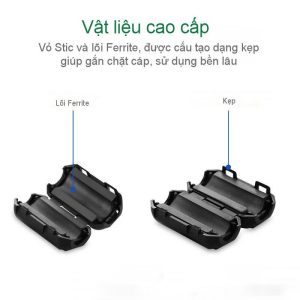 Đầu bọc chống nhiễu điện từ cho dây cáp đường kính 5.5mm và 7.3mm Lọc dòng Core ZJ301 UGREEN 20305 20306 10 Đầu bọc chống nhiễu điện từ cho dây cáp đường kính 5.5mm và 7.3mm Lọc dòng Core ZJ301 UGREEN 20305 20306