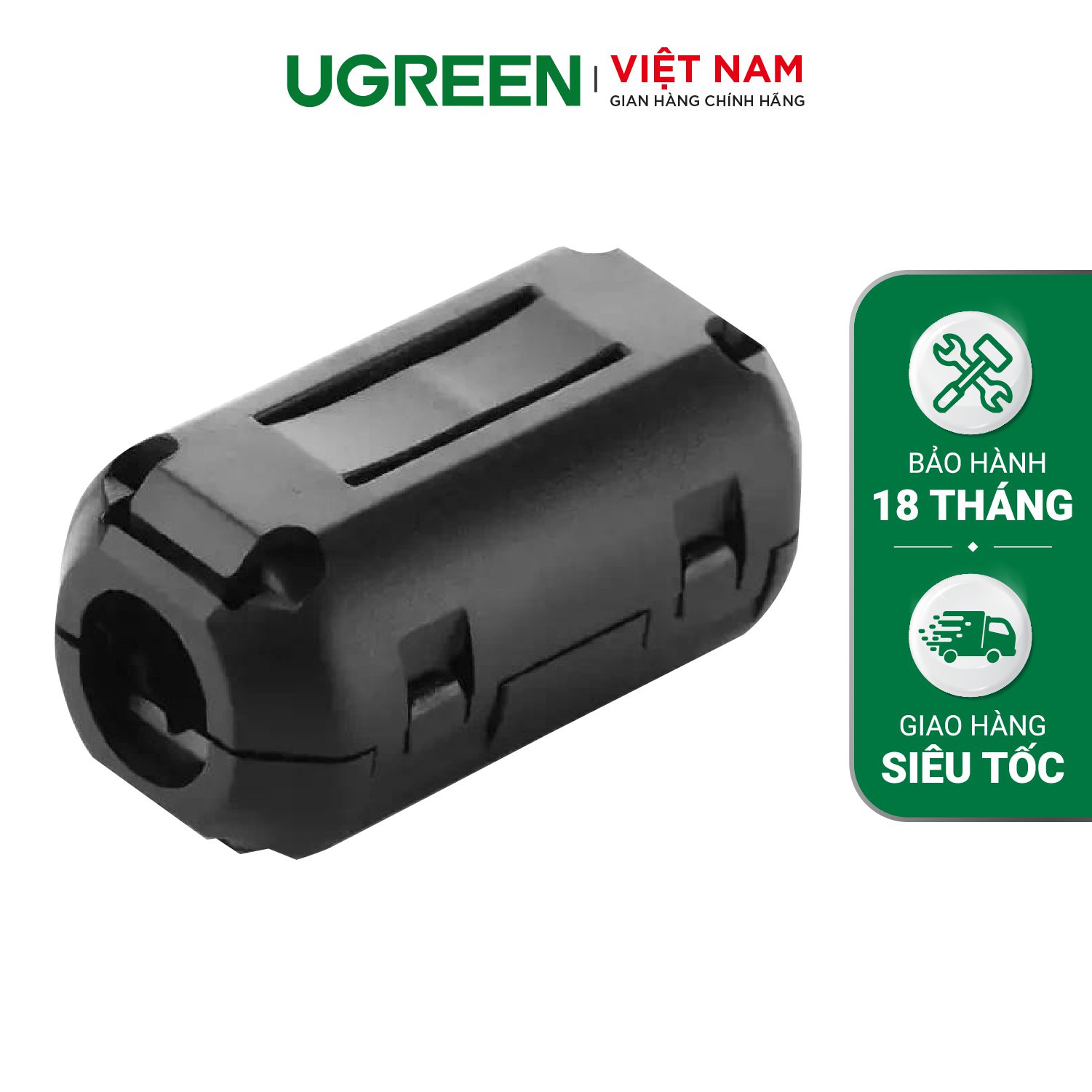 Đầu bọc chống nhiễu điện từ cho dây cáp đường kính 5.5mm và 7.3mm Lọc dòng Core ZJ301 UGREEN 20305 20306 – Ugreen Việt Nam