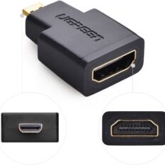 Đầu chuyển đổi micro HDMI (đực) sang HDMI (cái) UGREEN 20106.