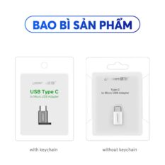 Đầu chuyển Micro USB cái sang USB-Type C UGREEN US189