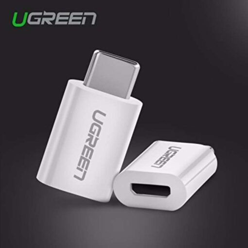 Đầu chuyển Micro USB  sang USB type C hỗ trợ chức năng OTG cho One plus 6 5 Xiaomi mi 8 Huawei.. UGREEN US157