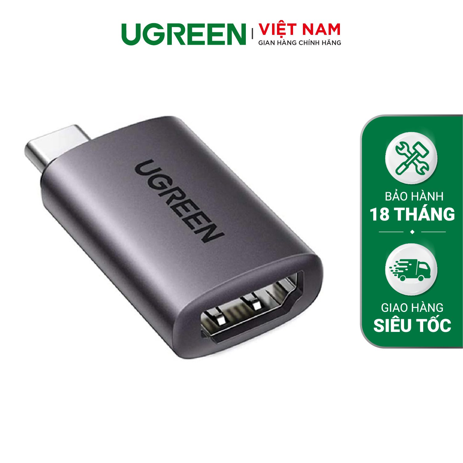 Đầu chuyển Type-C sang HDMI UGREEN 70450 Hỗ trợ phân giải 4K @ 60HZ - Thiết kế nhỏ gọn, tản nhiệt tốt – Ugreen Việt Nam