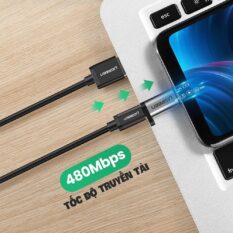 Đầu chuyển Type C sang Micro USB UGREEN US282 Vỏ nhiệt tản nhiệt tốt, kèm móc khóa