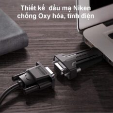 Đầu chuyển USB 2.0 sang COM DP9 RS 232 UGREEN 80111 - Tốc độ truyền 1Mbps - Đầu mạ Niken cao cấp