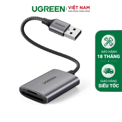 dau doc the nho cong usb ugreen 80887 ho tro the sd va toc do truyen len den 5 vo hop kim tan nhiet tot 8