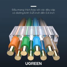 Đầu (hạt) bấm mạng RJ45 cho dây CAT6 bọc inox chống nhiễu UGREEN NW111