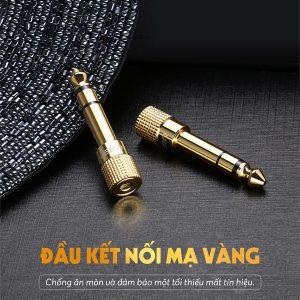 Đầu jack chuyển đổi âm thanh từ cổng 3.5mm cái sang cổng 6.5mm đực chính hãng UGREEN 20503 13 Đầu jack chuyển đổi âm thanh từ cổng 3.5mm cái sang cổng 6.5mm đực chính hãng UGREEN 20503