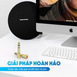 Đầu jack chuyển đổi âm thanh từ cổng 3.5mm cái sang cổng 6.5mm đực chính hãng UGREEN 20503