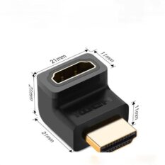 Đầu nối cổng HDMI male sang HDMI female vuông góc 90 độ (BẺ LÊN) UGREEN 20110